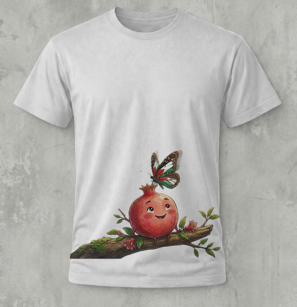 Cute Pomegranate & Butterfly - 100% cotton