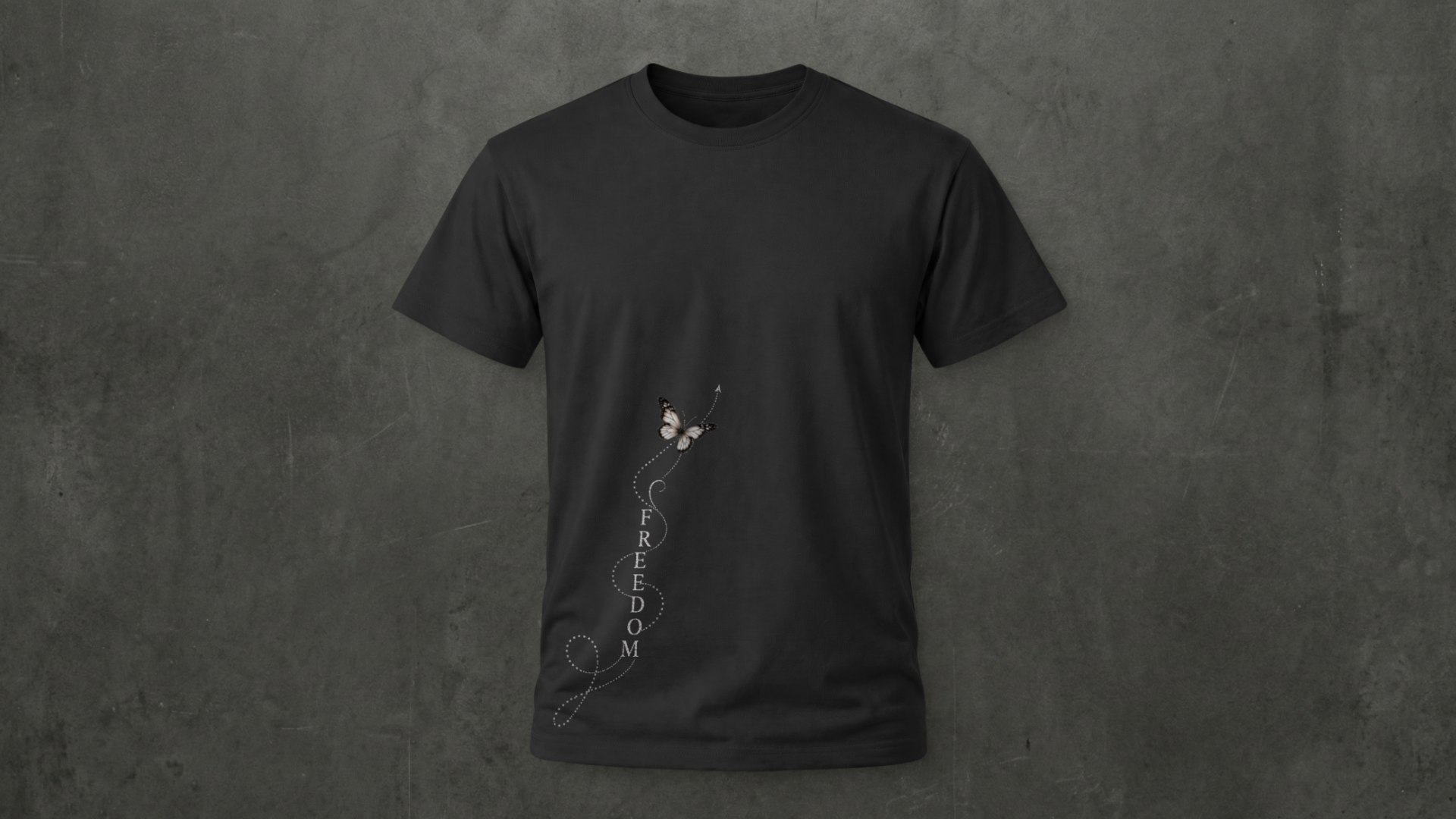 FreedomButterfly Upwords Tee- 100% Cotton