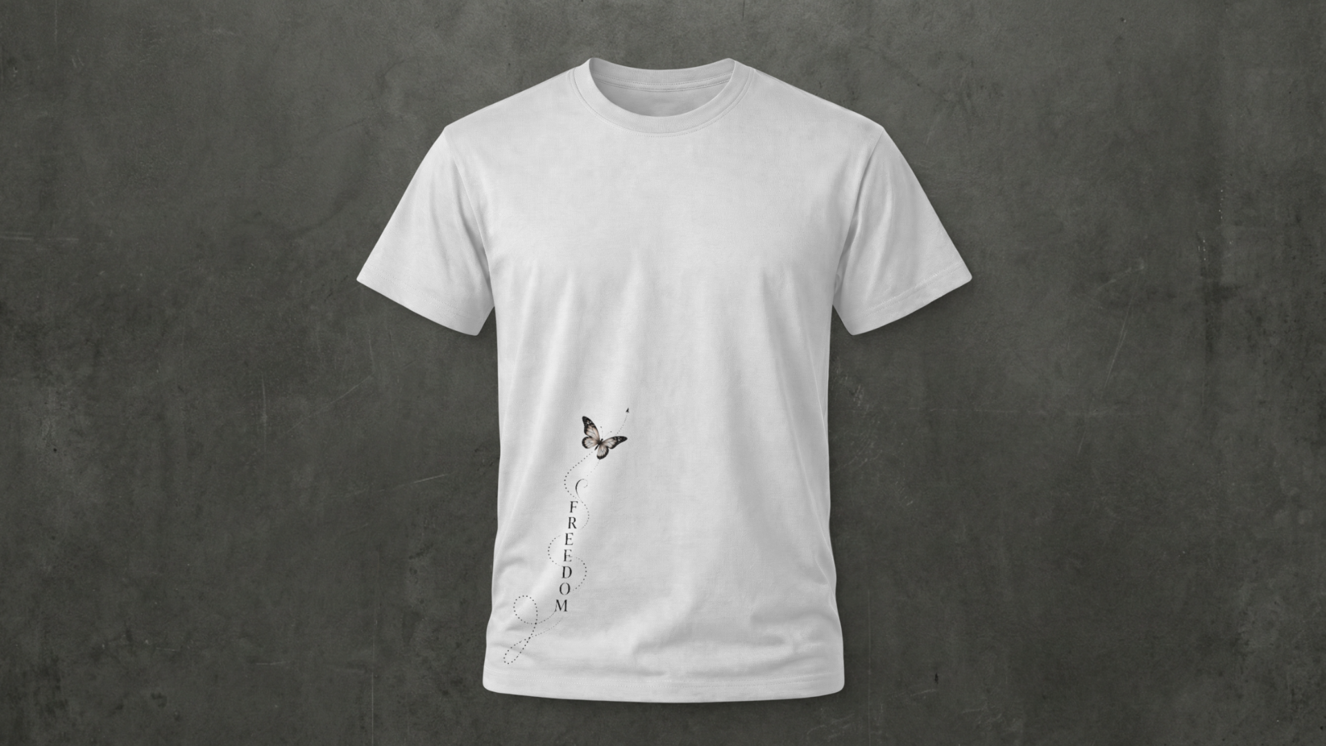 FreedomButterfly Upwords Tee- 100% Cotton