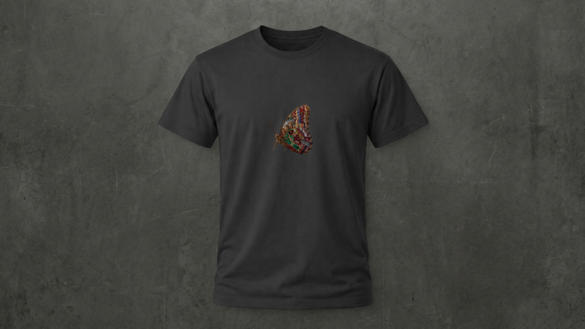 Yemen Heritage butterfly Tee- 100% Cotton