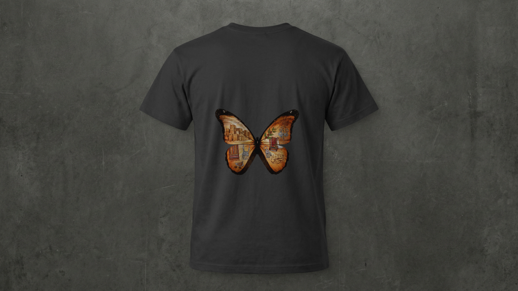 Yemen Heritage butterfly Tee- 100% Cotton