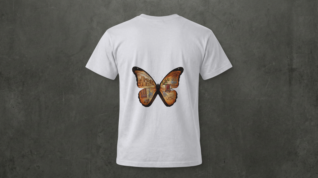 Yemen Heritage butterfly Tee- 100% Cotton