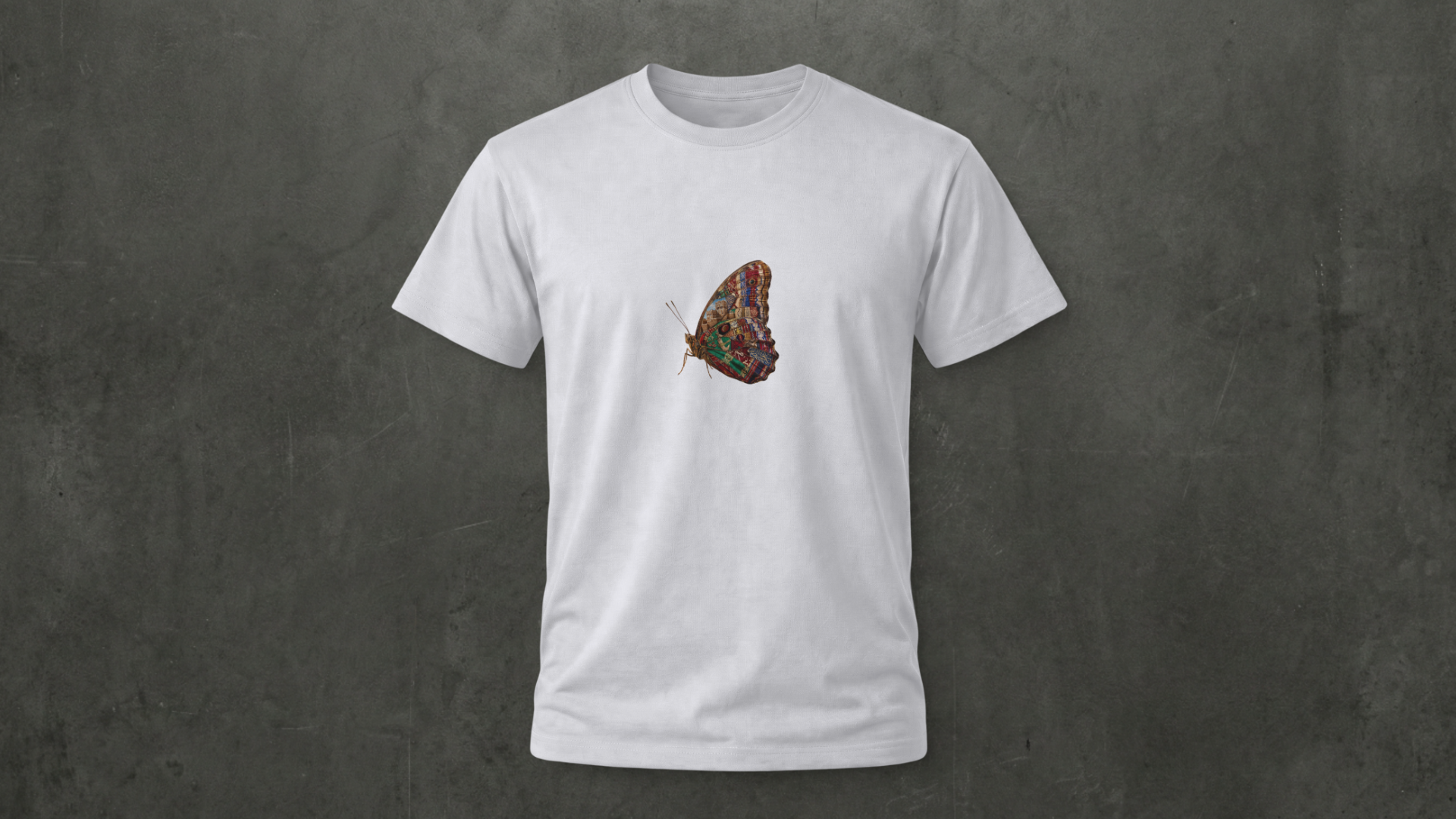 Yemen Heritage butterfly Tee- 100% Cotton